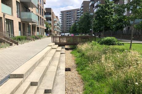 The development's green spine creates an attractive area with amenities and play space (PIC Brendan Kilpatrick)