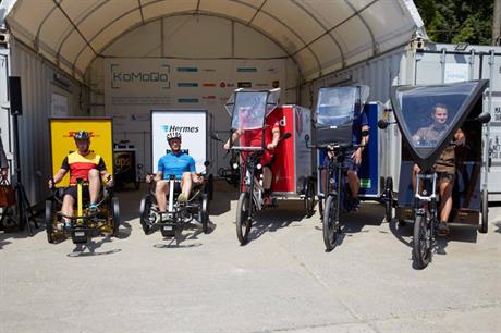 Many operators are based at the Berlin hub, delivering online purchases by cargo bike (PIC LNC GmbH)