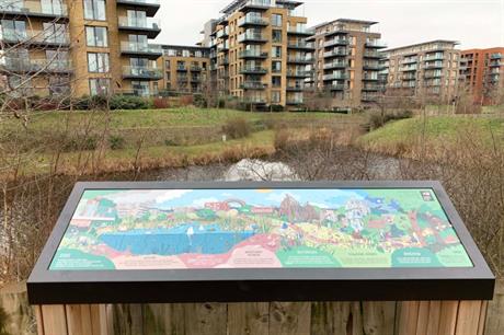 The park includes ponds and water courses that weave around the housing development (PIC Ian Hingley)