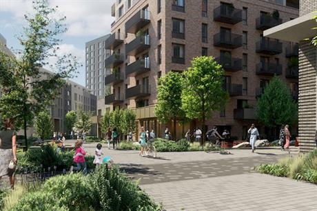 The redevelopment of the Friary Park estate will see the number of homes on the site quadrupled (PIC Catalyst)