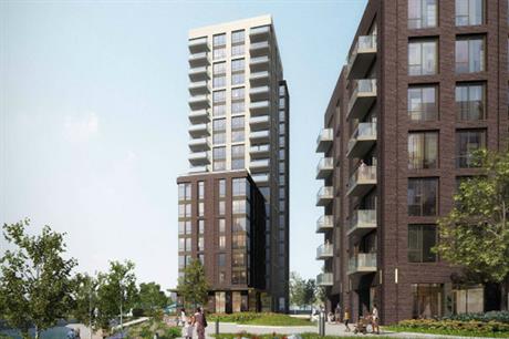 The overall Oldfield Lane North site in Greenford will be developed with 1,965 homes as well as amenities