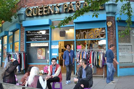 Shops on Queens Parade in Willesden north west London have been turned over for a range of meanwhile uses which have brought new life to the high street. Credit: Meanwhile Space CiC