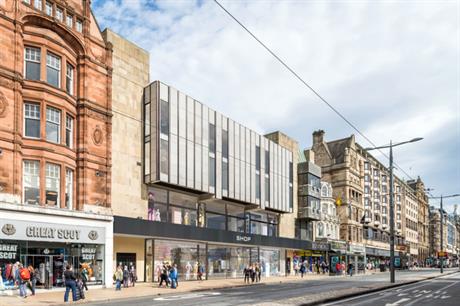 On Edinburgh's Princes Street the former BHS will have modernised ground floor retail with a hotel above (PIC CDA)