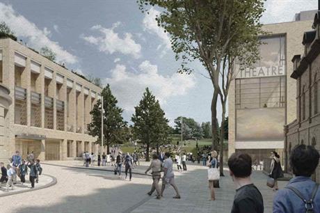 The scheme for Tunbridge Wells includes council offices as well as performances in the park (PIC Tunbridge Wells Council)