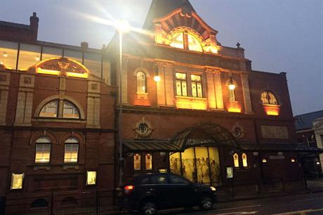 Refurbishment has given the theatre's frontage a modern lighting scheme (PIC Emma Weedon)