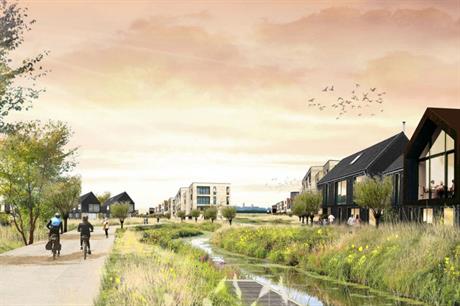 At Waterbeach, car parking will be on the edge of the development and streets will be for walking and cycling (PICS RLW Estates)
