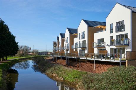 The Firepool Lock development in Taunton, Somerset, takes advantage of its rural setting (PIC Crest Nicholson)