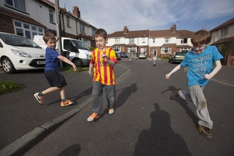 If streets are closed, children can use the space for all kinds of play (PIC Playing Out)