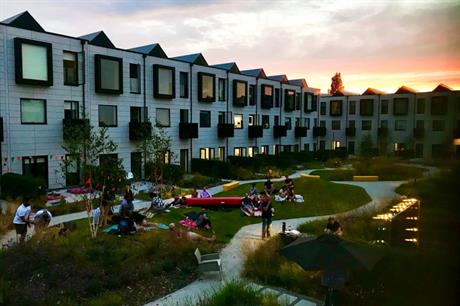 The communal garden is a focus for community activity at Port Loop (PIC Katie Kershaw)