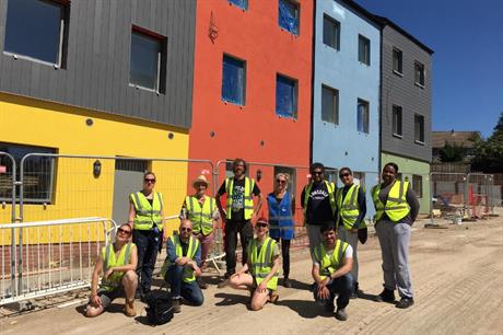 Self-builders on the Shaldon Street scheme benefit from lower housing costs as they help finish their homes (PIC Ecomotive)