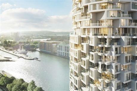 Planned Wood Wharf development