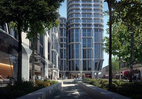 The Vauxhall Cross towers will rise to 53 and 42 storeys (PIC Zaha Hadid Architects/Render by Slashcube)