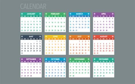 Annual calendar of practice management