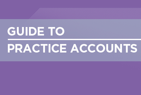 Guide to practice accounts