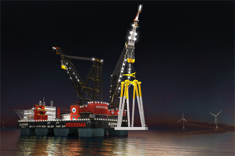 A fully assembled gravity tripod for a 14-16MW-plus class turbine will weigh around 7,500-8,500 tonnes