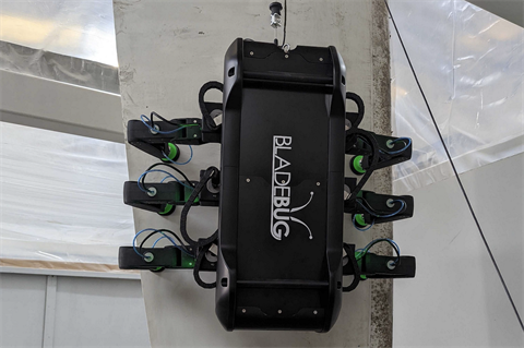 The newest iteration of the BladeBug robot features a waterproof outer casing 