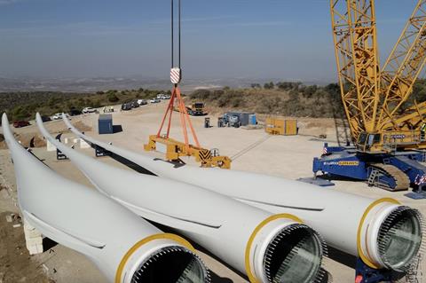 When fully operational, EnergyLoop believes the plant could process about 10,000 tonnes of wind turbine blades per year (pic credit: Iberdrola) 
