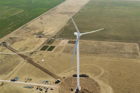 Goldwind 3MW(S) prototype, the US's tallest turbine, is now testing in Texas