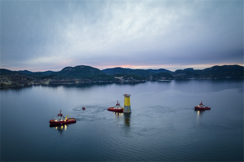 Substructures being towed to Equinor's 88MW Hywind Tampen project (pic credit: Johnny Engelsvoll)