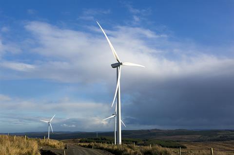 Invis Energy's Knocknagoum wind farm in County Kerry, Republic of Ireland