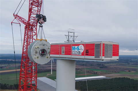 Enercon is installing its first commercial 5.56MW E-160 EP5 E3 turbine with E-nacelle at a wind farm in Lower-Saxony 