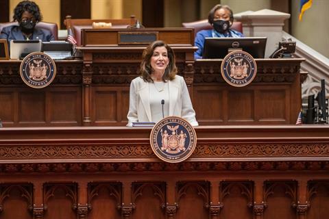 New York governor Kathy Hochul gave her 2022 ‘State of the State’ address this week (pic credit: Darren McGee- Office of Governor Kathy Hochul)