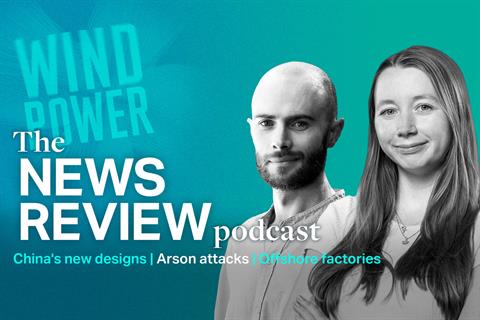 The Wind Power News Review, with Robyn White and Orlando Jenkinson (pic credit: Emma Austin)