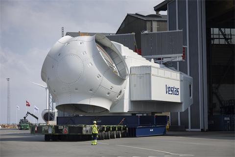 The nacelle for Vestas’ V236-15.0MW turbine has a modular design featuring easier-to-transport main nacelle and side units
