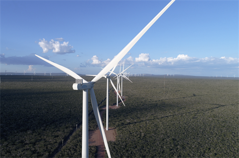Vestas reported large orders for its V150-4.5MW turbines in Brazil in September