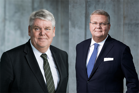 Bert Nordberg (left) due to stand down as Vestas’ chair next month. He is due to be replaced by Anders Runevad (right)