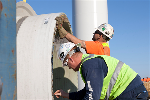 Jobs in the US wind sector grew in 2021 according to the latest data (pic credit: Vestas)