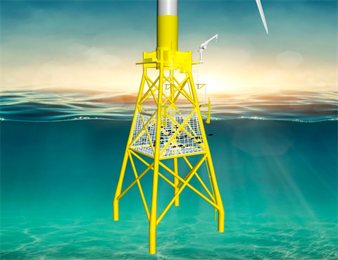MingYang said it aims to produce around 15,000 fish using devices attached to turbines at the 500MW Qingzhou 4 offshore wind farm in the South China Sea (Image credit: Ming Yang) 