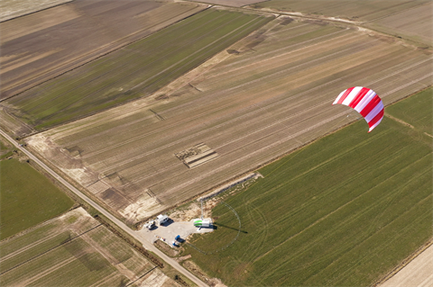 SkySails airborne wind system kite ships to Asia