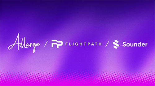 Logo for AdLarge, Flightpath, and Sounder