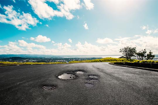 Reactive pothole repairs cost almost £73 compared with just over £45.62 for planned repairs, according to report. Photograph: Tarmac
