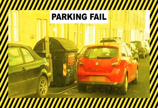 Bin-blocking drivers face parking fines in Edinburgh