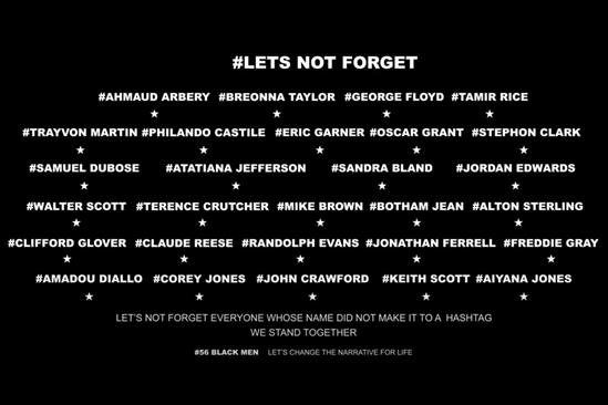 56 Black Men launches 'Let's not forget' campaign after George Floyd death
