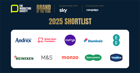 The Marketing Society Brand of the Year 2025: judges shortlisted ten brands