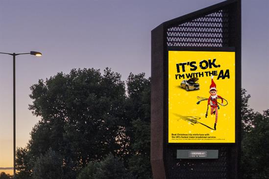 The AA makes mischief with elves in Christmas campaign