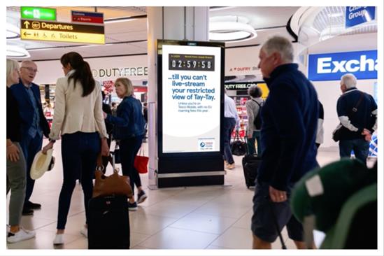 Tesco Mobile lands campaign at UK airports to flag up lack of roaming charges