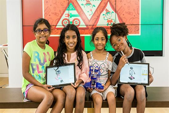 Microsoft is encouraging girls to express creativity through technology