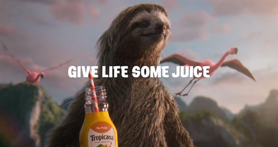 Tropicana wakes up a sleepy jungle in colorful new campaign