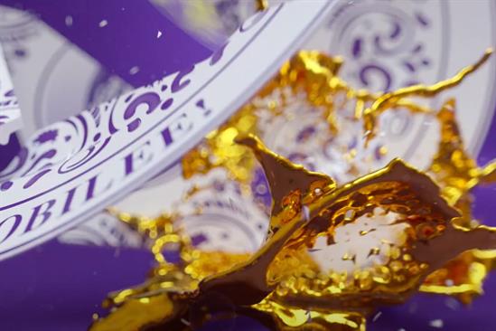 Cadbury "Creme Egg golden goobilee commemorative plate" by Elvis