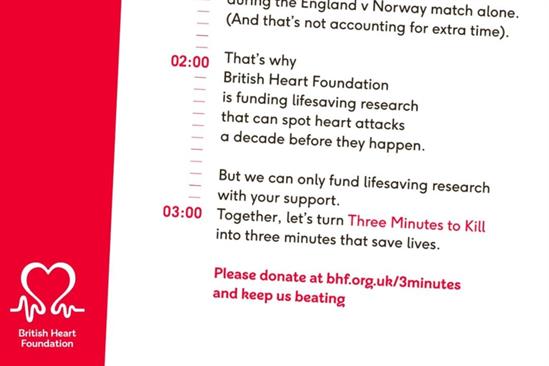 British Heart Foundation “Three minutes to kill” by Saatchi & Saatchi