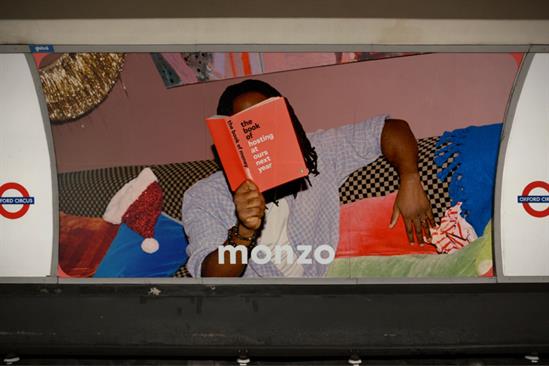 Monzo “Book of Money OOH takeover” by BBH London