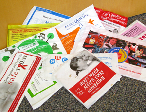 Charity collection bags