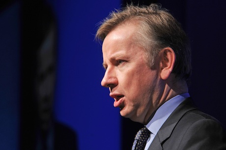 Michael Gove: pictured at the Children and Young People Now awards (presented by Ravi Chandiramani)