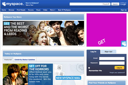 Social networking site: MySpace