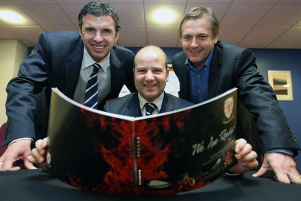 Raising awareness: Jonathan Ford, FAW chief executive (middle): ‘We hope to encourage more people to get involved in football in Wales’