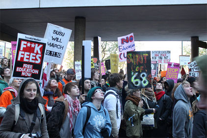 Civil unrest: students take to the streets